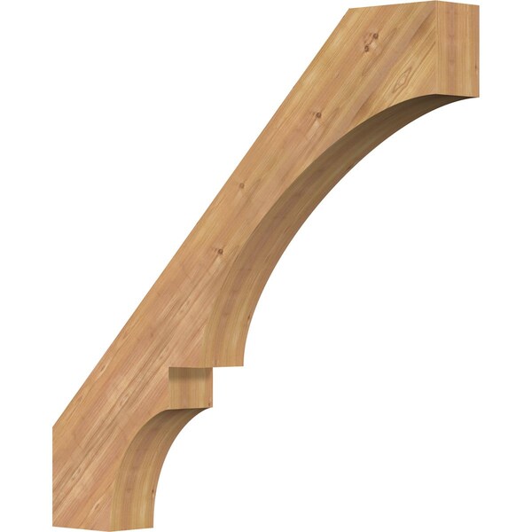 Ekena Millwork 5 1/2"W x 44"D x 44"H Balboa Smooth Knee Brace, Western Red Cedar BRC06X44X44BOA00SWR - main